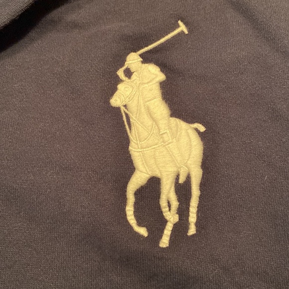 Polo Ralph Lauren Boys zip up Hoodie ( Big pony ) Navy Blue size XL 18-20 - Picture 3 of 6